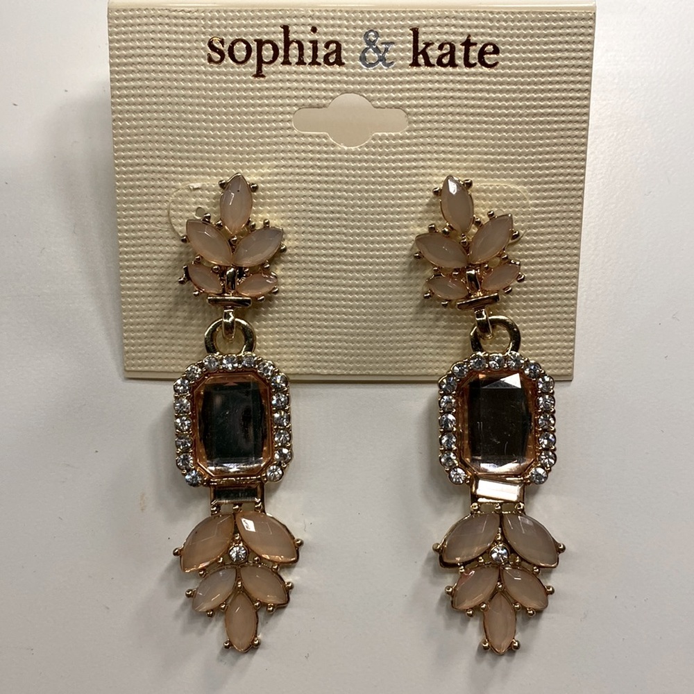 Beautiful rose gold earrings